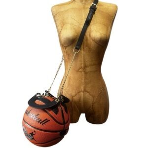 TikTok Shop Basketball Crossbody Bag with Black Strap NWT